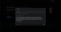 Ask Jens — AI chat answering a question about my background